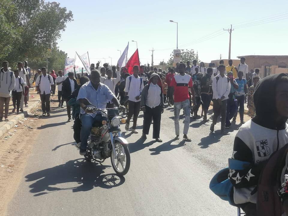 Protests have begun in Atbara, River Nile State - also known as the city of fire and steel