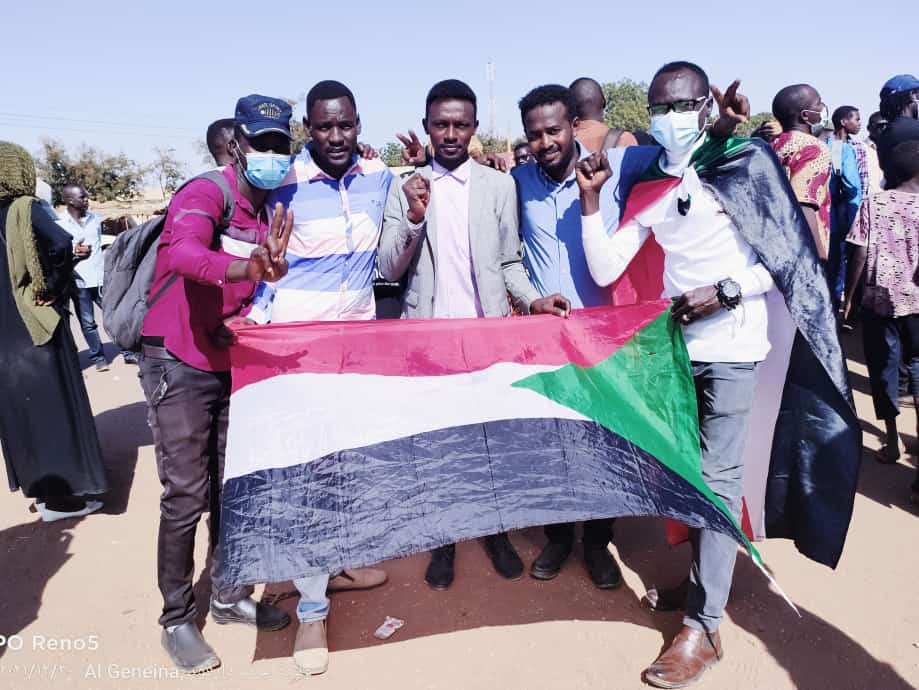 Photos show Dec30March in Gineina, West Darfur State - part of the latest wave of nationwide mass demonstrations against SudanCoup and military rule