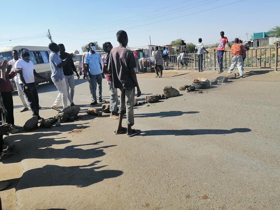 Protesters barricade a bridge in Gedarif in protest, as the nation comes out in another wave of demonstrations against SudanCoup