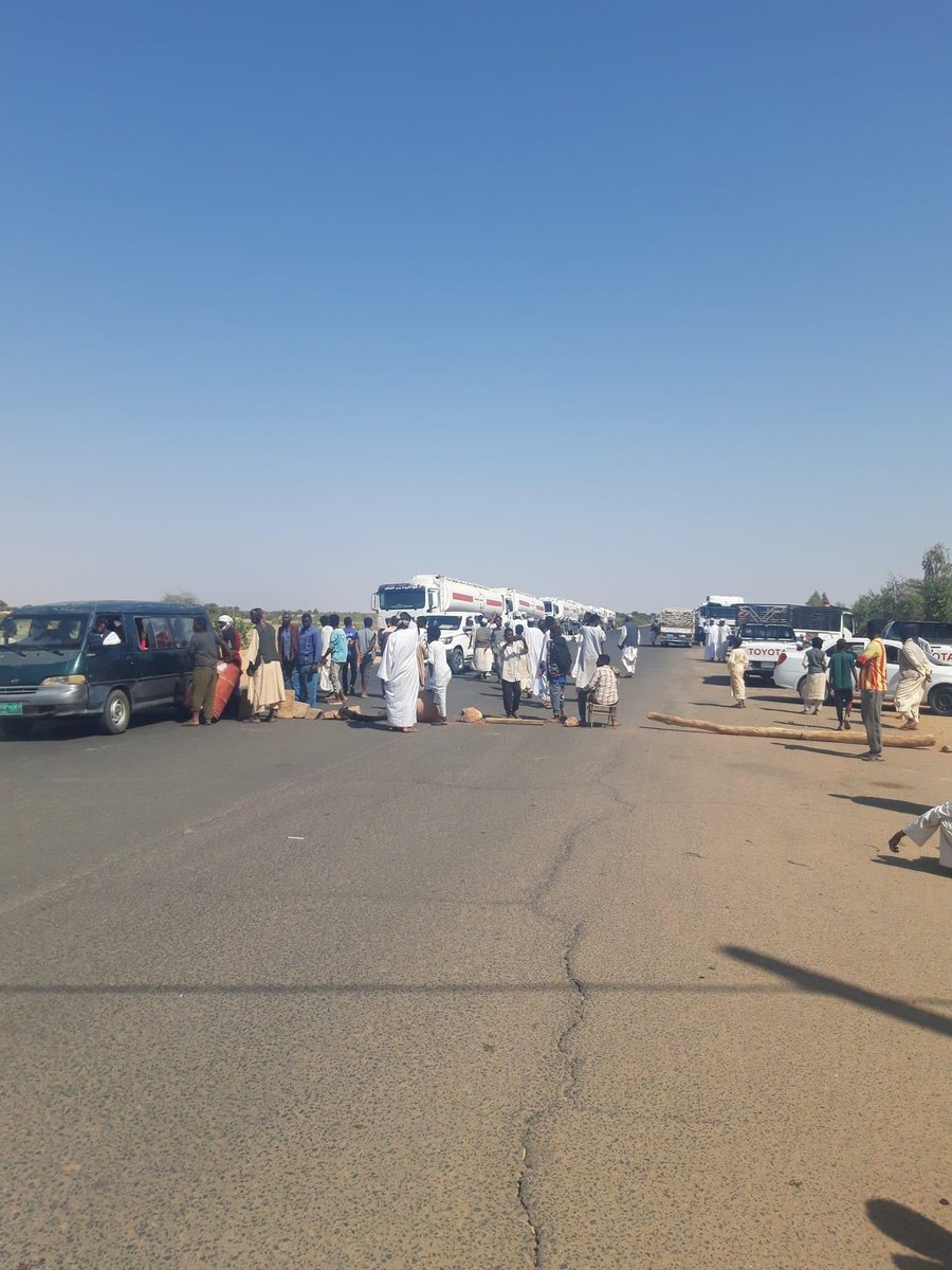 Protesters have barricaded the Merow-Atbara highway, shutting down access to Northern State as residents escalate their resistance activities  - not only against SudanCoup authorities' latest policies, but against military rule as a whole