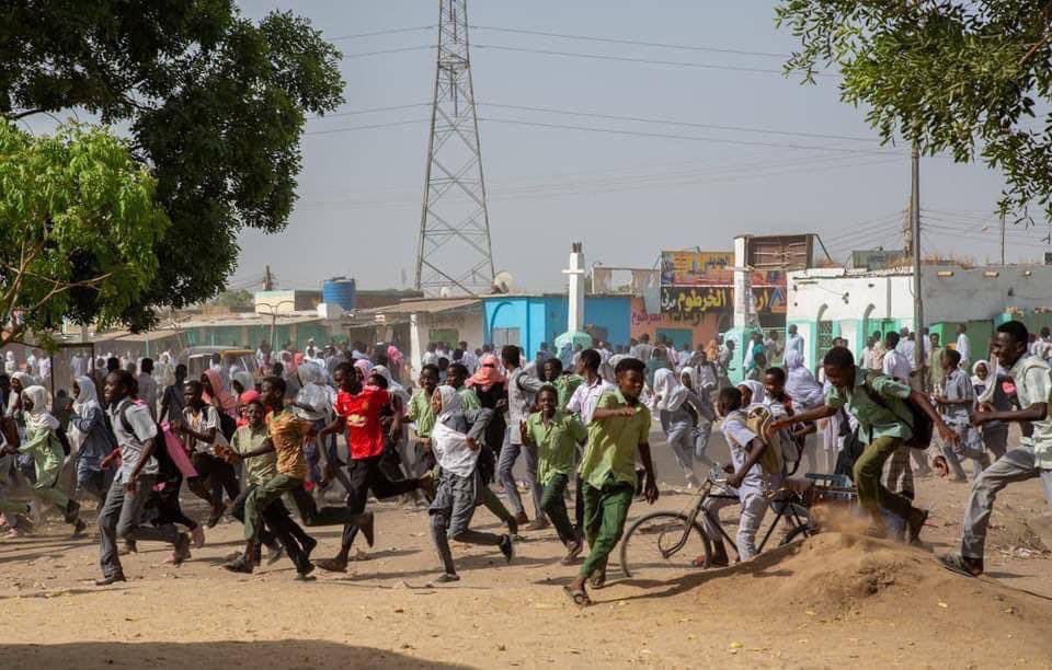 Photos of today's demonstrations in Damazin, Blue Nile State show the presence of SudanCoup forces on the streets