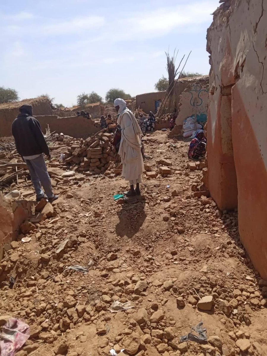 Yesterday evening. An air raid by warplanes on the Fata Borno camp for displaced persons in Kutum locality in North Darfur State resulted in the deaths of three sister women: - Tahani Omar Abkar - Mecca Omar Abkar - Madina Omar Abkar 