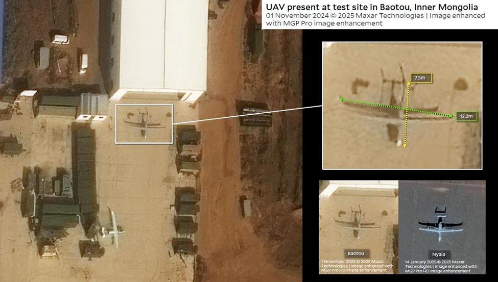 At least three Chinese FH-95 drones have been spotted at the RSF-controlled Nyala airport in South Darfur. The Chinese-made drones, known for their electronic warfare and airstrike capabilities, represent a major military upgrade for the RSF. The aircraft features