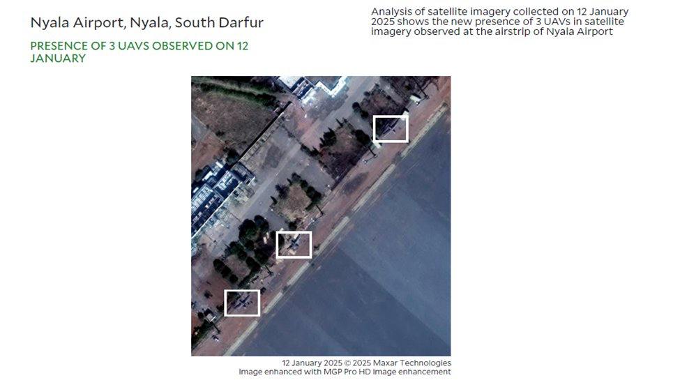 At least three Chinese FH-95 drones have been spotted at the RSF-controlled Nyala airport in South Darfur. The Chinese-made drones, known for their electronic warfare and airstrike capabilities, represent a major military upgrade for the RSF. The aircraft features