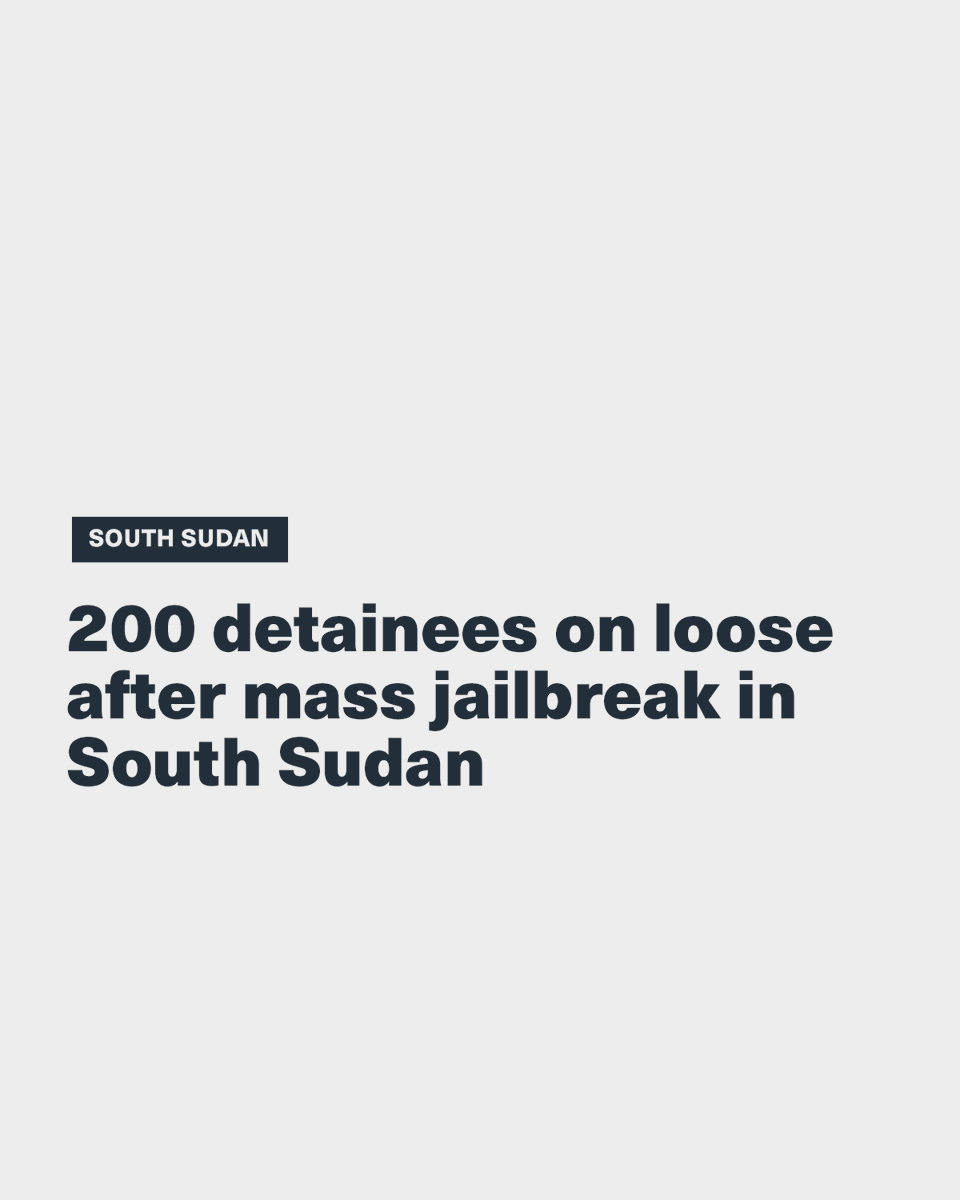 Almost 200 people arrested for looting during recent protests in South Sudan remain on the loose following a  jailbreak, police said Wednesday. (AFP)