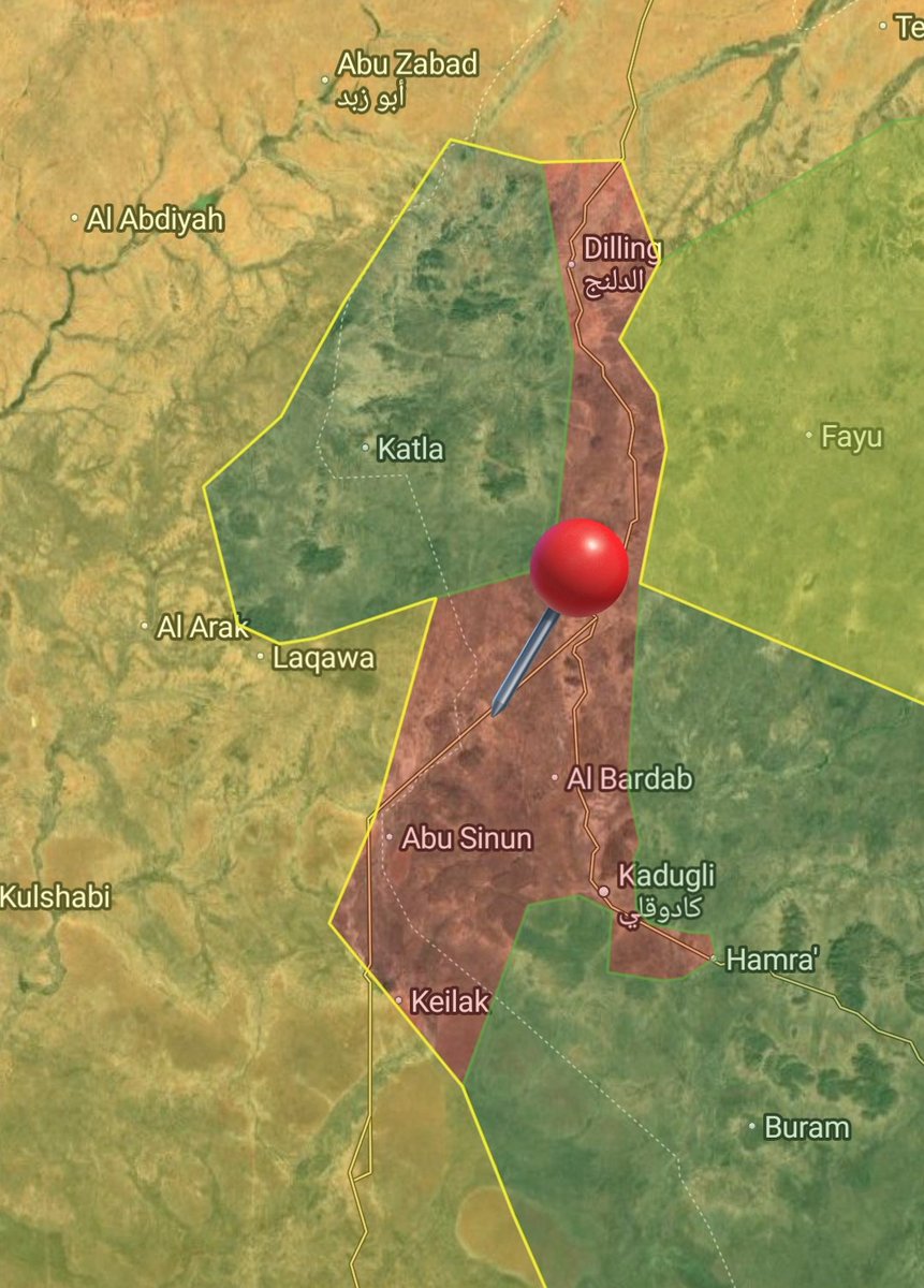 The RSF is steadily advancing towards it's next targets: the cities of Kadugli and Dilling in South Kordofan.Today the genocidaires took control of the village of Barnu. Soon they'll be within range to cut the road between the two cities