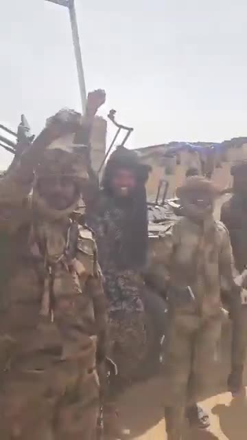 Rapid Support Forces militia members announce they have seized control of the Al-Tina locality, bordering Chad in western Sudan.