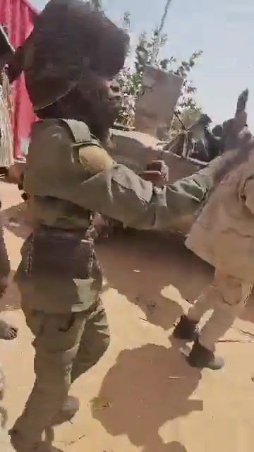 Rapid Support Forces militia members announce they have seized control of the Al-Tina locality, bordering Chad in western Sudan.